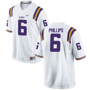 LSU Tigers Jacob Phillips Jersey Men Limited Jersey - White
