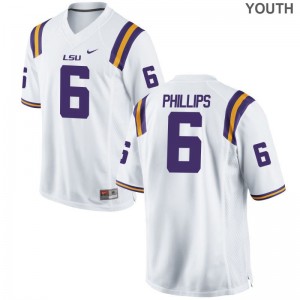 Jacob Phillips Jerseys Youth Tigers Limited - White