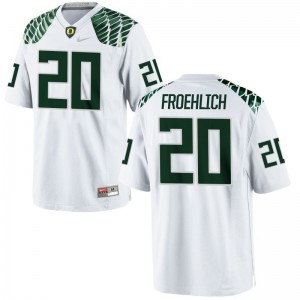 Ducks Jake Froehlich Youth Limited Official Jersey White