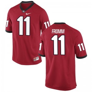 Georgia Bulldogs Jake Fromm Mens Game Jersey - Red