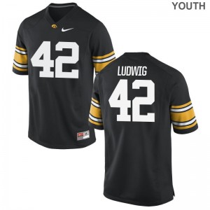 Iowa Hawkeyes Jerseys Joe Ludwig Limited Youth - Black