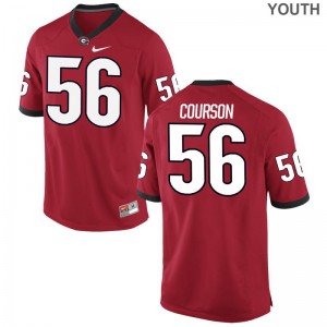 John Courson Georgia Jersey Limited For Kids Red