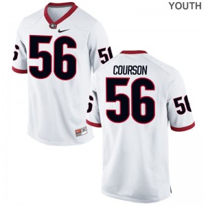 Limited White John Courson Jersey Youth Georgia