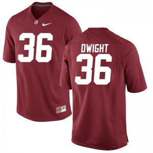 Alabama Jersey of Johnny Dwight Mens Game - Red