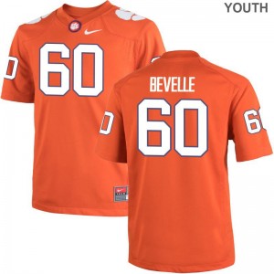 Youth(Kids) Game Clemson Tigers Jersey Kelby Bevelle Orange Jersey