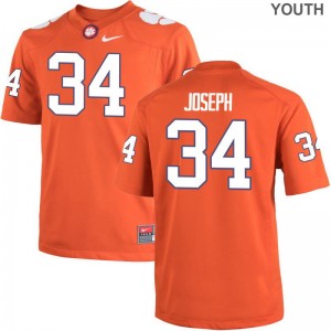 Clemson Tigers Kendall Joseph Jerseys NCAA Youth(Kids) Limited Orange Jerseys