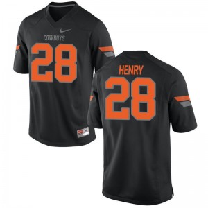 Oklahoma State Cowboys Kevin Henry Jersey For Kids Limited - Black