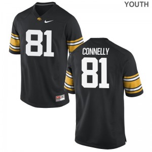 Iowa Youth Black Limited Kyle Connelly Jerseys