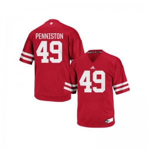 Kyle Penniston Wisconsin Men Jersey Red Authentic Jersey