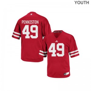 Wisconsin Replica Kyle Penniston Youth Jersey - Red