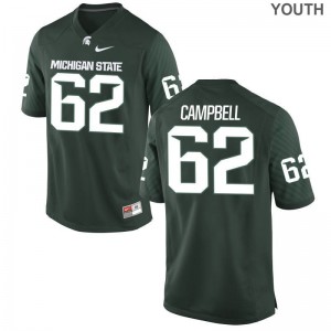 Spartans Luke Campbell Jerseys Game Youth Green