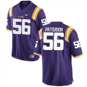 Louisiana State Tigers M.J. Patterson Mens Game Official Jersey Purple