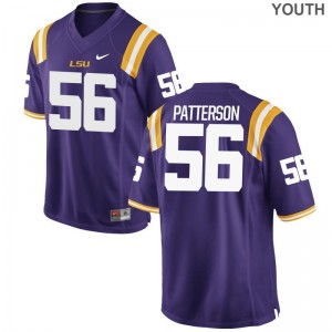 M.J. Patterson Youth(Kids) Jerseys Limited LSU Tigers - Purple
