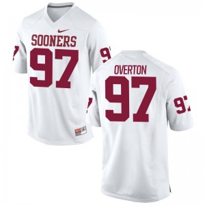 Marquise Overton For Men Jerseys Limited Oklahoma - White