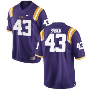 Matt Brock Limited Jerseys For Men LSU Purple Jerseys