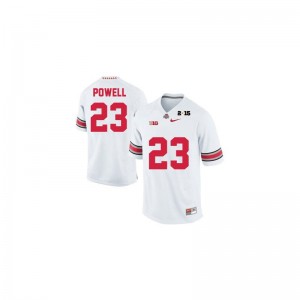 Mens Game College Ohio State Jersey Tyvis Powell #23 White Diamond Quest 2015 Patch Jersey
