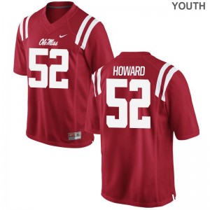 Kids Michael Howard Jersey Red Game Ole Miss Jersey