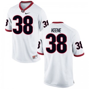 Michael Keene UGA Bulldogs Limited Mens Jerseys - White