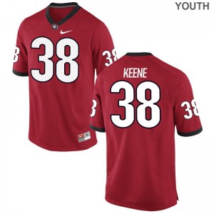 Michael Keene Jerseys Youth Georgia Bulldogs Limited Red