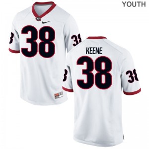 Michael Keene Youth Georgia Jerseys White Limited Jerseys
