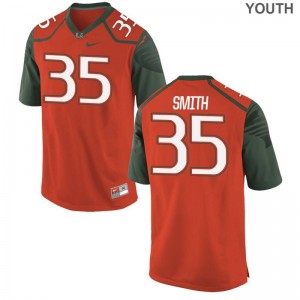 Mike Smith Jersey University of Miami Orange Game Youth(Kids) High School Jersey