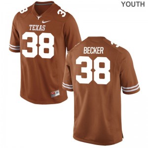 Mitchell Becker Texas Longhorns Youth Jersey Orange Limited Jersey
