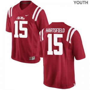 Ole Miss Myles Hartsfield Jersey Youth(Kids) Red Limited