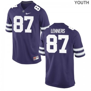Purple Nick Lenners Jerseys KSU Youth(Kids) Game