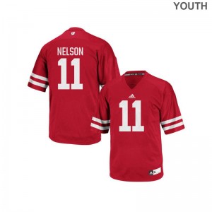 UW Nick Nelson Authentic Youth Jersey - Red