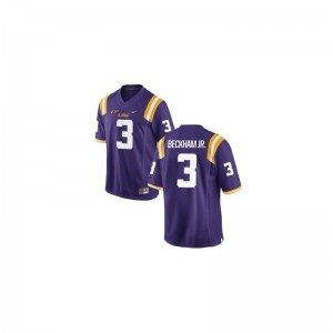 Odell Beckham Jr Jerseys LSU Purple Game For Men Stitch Jerseys