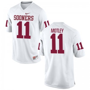 Sooners Parnell Motley Jersey Game Men Jersey - White