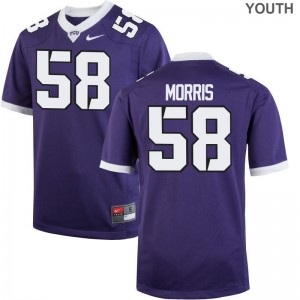 Texas Christian University Patrick Morris Jersey Youth(Kids) Purple Limited