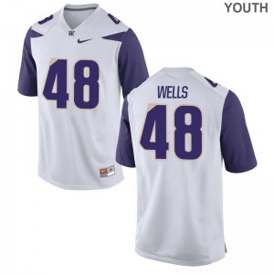 Paul Wells Jersey Youth UW White Game