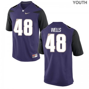 Washington Jerseys Paul Wells Limited Kids - Purple