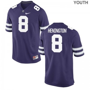 Kansas State University Ryan Henington Game Youth Jerseys - Purple