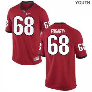 Red Sean Fogarty Jersey University of Georgia For Kids Game
