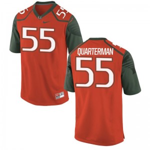 Limited Orange Shaquille Quarterman Jerseys For Men Miami Hurricanes