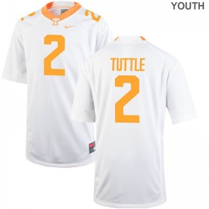 Tennessee White Kids Game Shy Tuttle Jersey