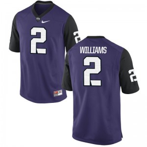 Taj Williams For Men Jersey Texas Christian Game - Purple Black