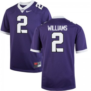 Taj Williams Texas Christian Jerseys Men Game - Purple