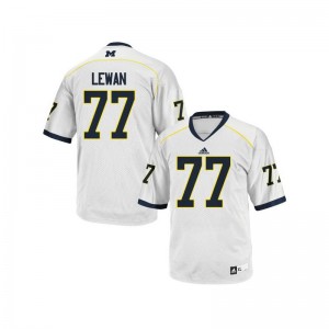 Michigan Jerseys of Taylor Lewan Game Youth - White