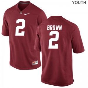 Tony Brown Youth Jerseys Alabama Limited Red