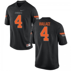Tracin Wallace For Men Jersey OSU Cowboys Black Limited
