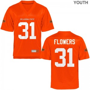Tre Flowers Oklahoma State Jerseys Limited Youth - Orange