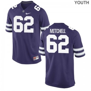 Kansas State Tyler Mitchell Jerseys Purple Limited For Kids