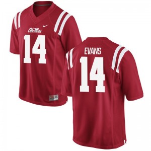 Ole Miss Victor Evans Jersey Red Mens Limited
