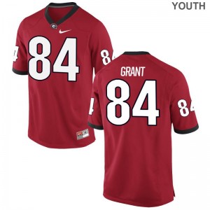 Walter Grant Youth Jersey Red UGA Bulldogs Limited